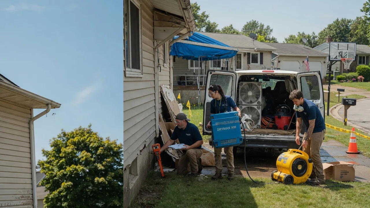 Ceiling Leak Cleanup in Loami, IL near me