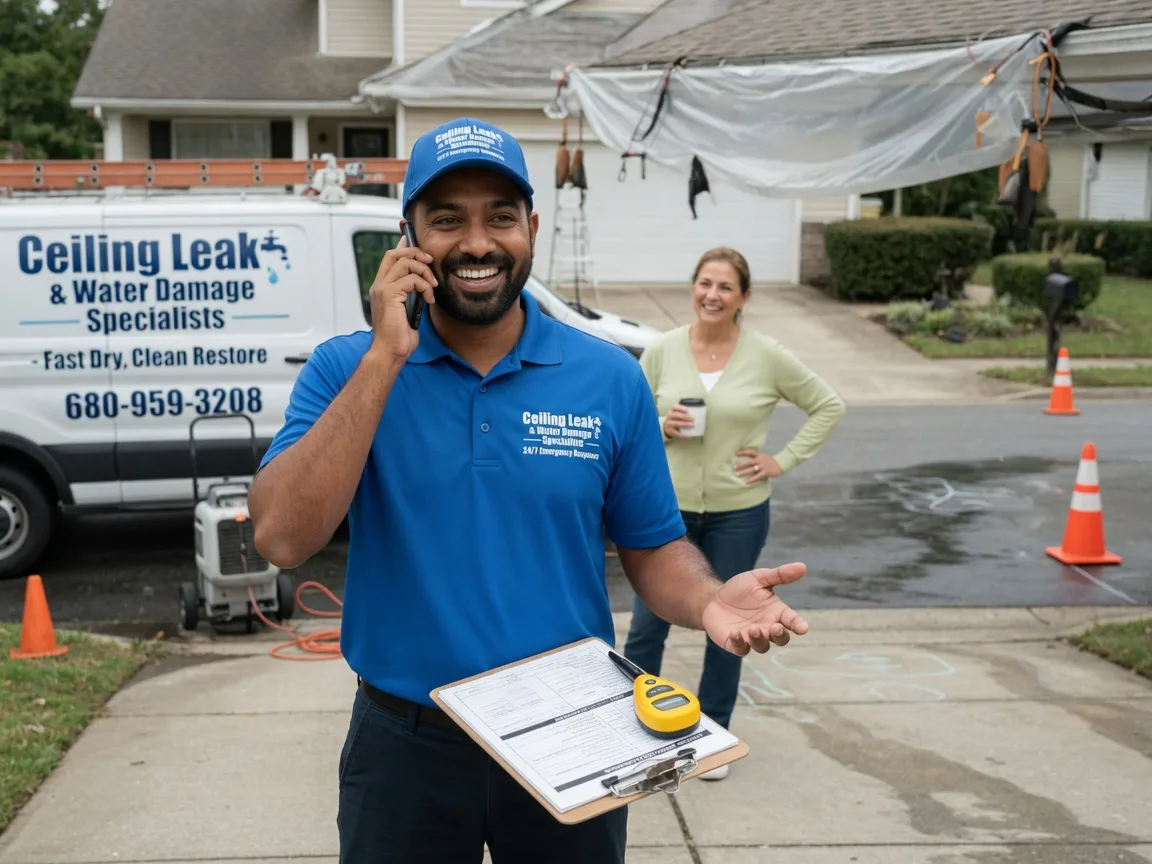 Ceiling Leak Cleanup Loami, IL FAQs